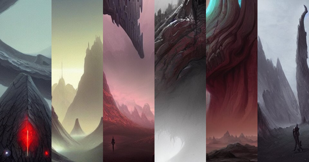 Lexica - Concept art of a dark giant titan, day time, foreboding ...