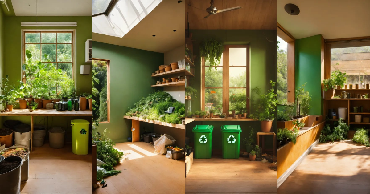 Lexica - A room, in the house, with a recycling and composting system ...