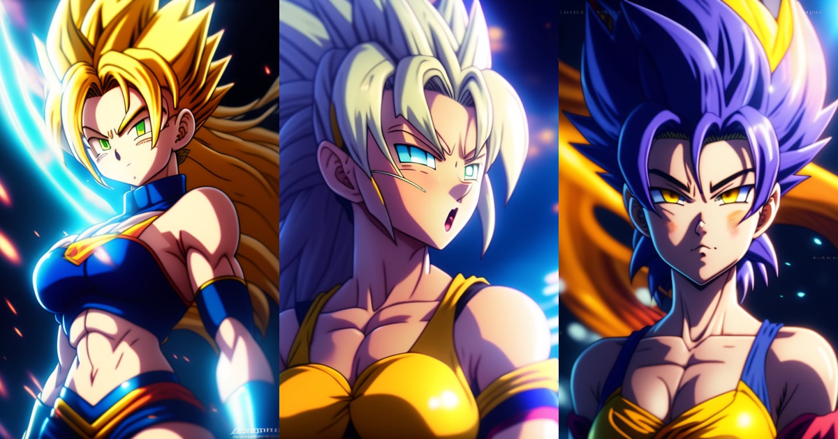 Lexica - Bath super saiyan girl, anime style, akira toriyama style ...