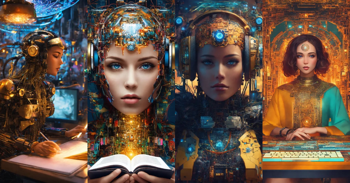 Lexica - Programmed digital writer artificial intelligence in a magical ...
