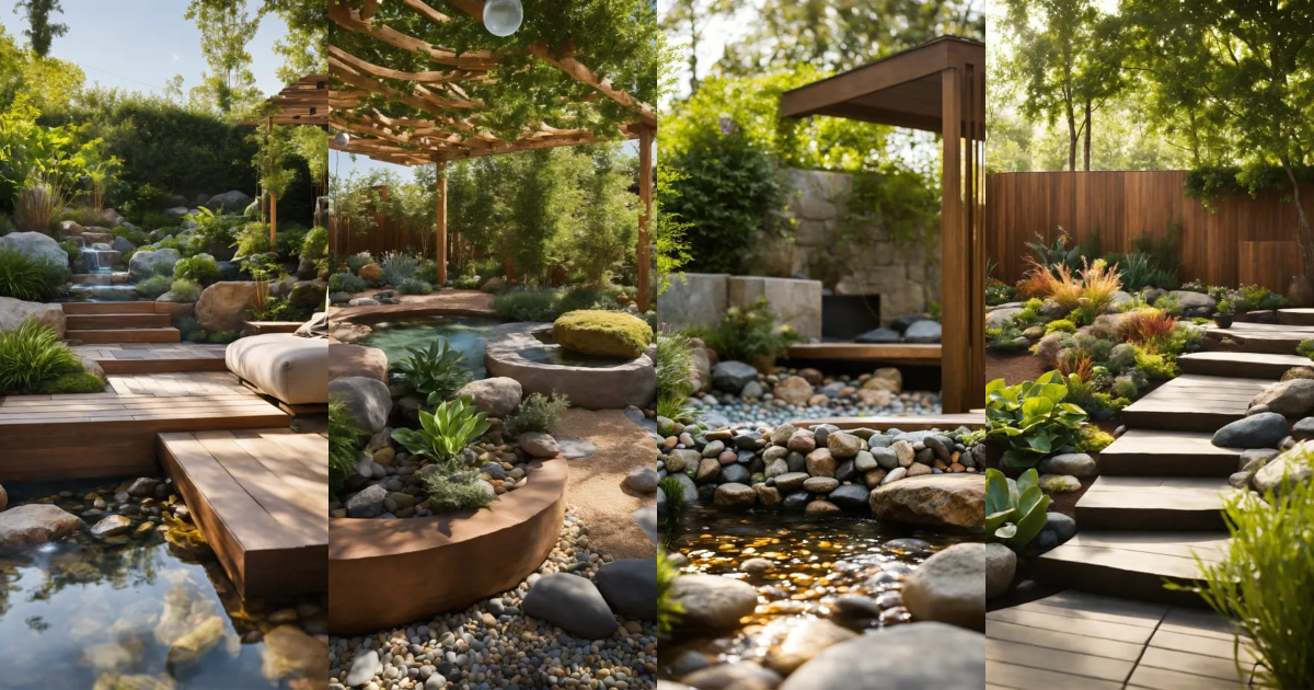 Lexica - A close-up of an outdoor space that incorporates elements of ...
