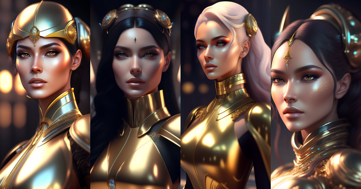 Lexica - Mechanical female android looking, cinematic lighting ...