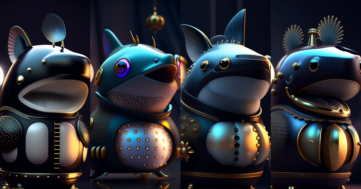 Lexica - Puffer fish animatronic, digital art, intricate, trending on ...