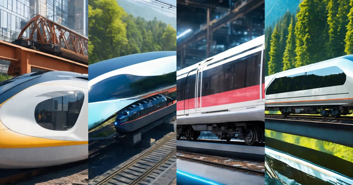 Lexica - Floating Train of the future running, Suspended Rail System ...