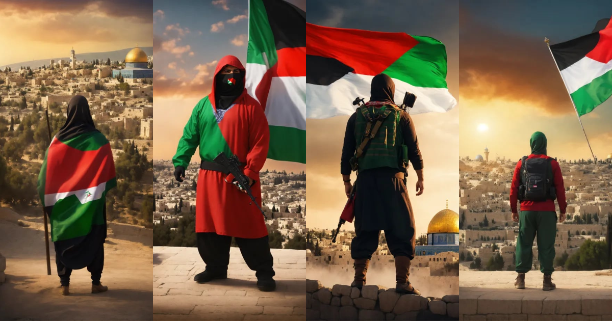 Lexica - Epic,palestinian,4k,full body,jerusalem,holyland background ...