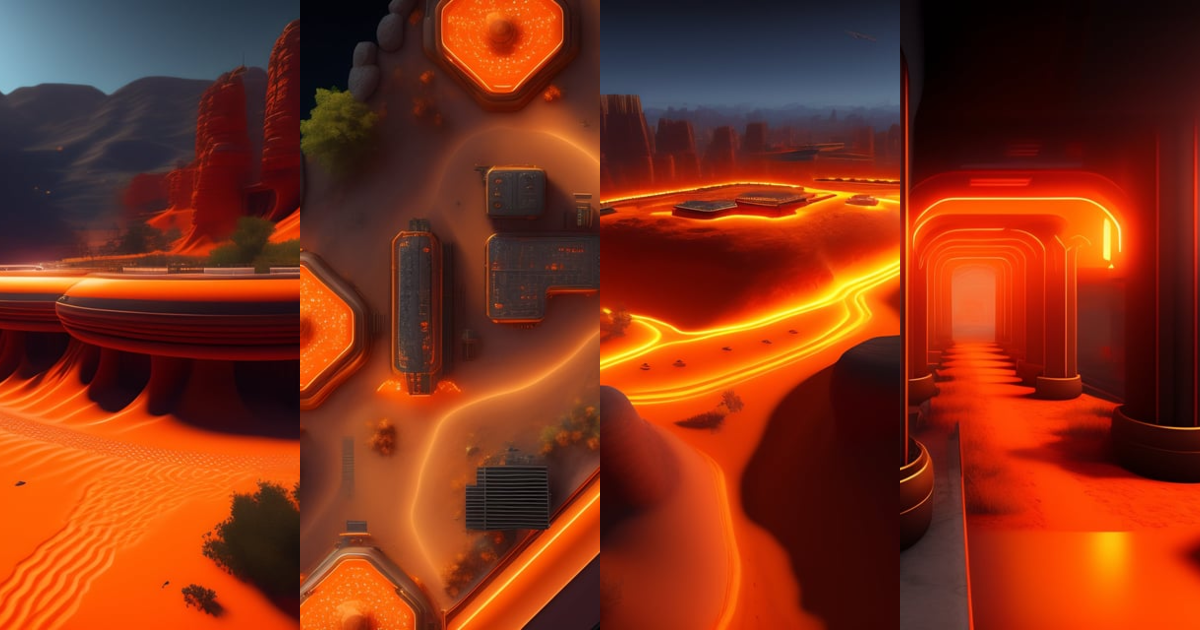 Lexica - CS-GO deluxe hell map, hollographic orange details color ...