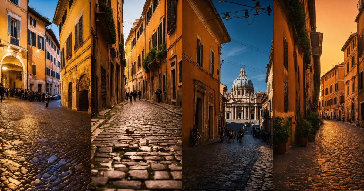 Lexica - Une photographie réaliste des rues de rome en 10 apres jc ou ...