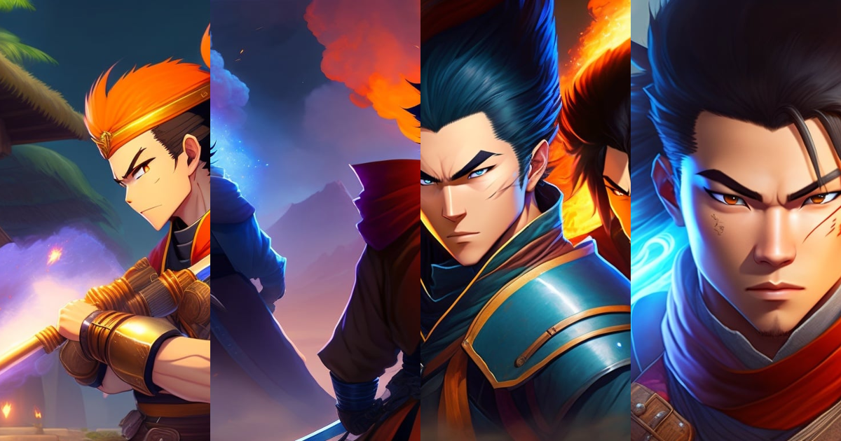 Lexica "Illustrate a dramatic showdown between a skilled swordsman