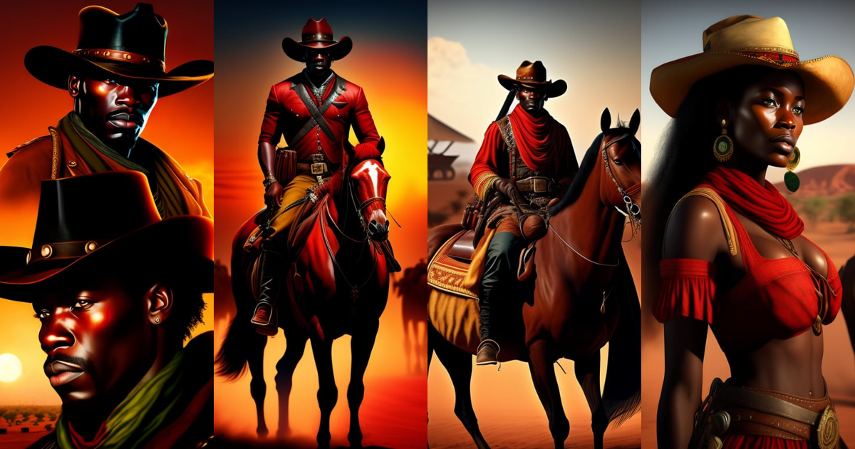 Lexica - African red dead redemption, full shot