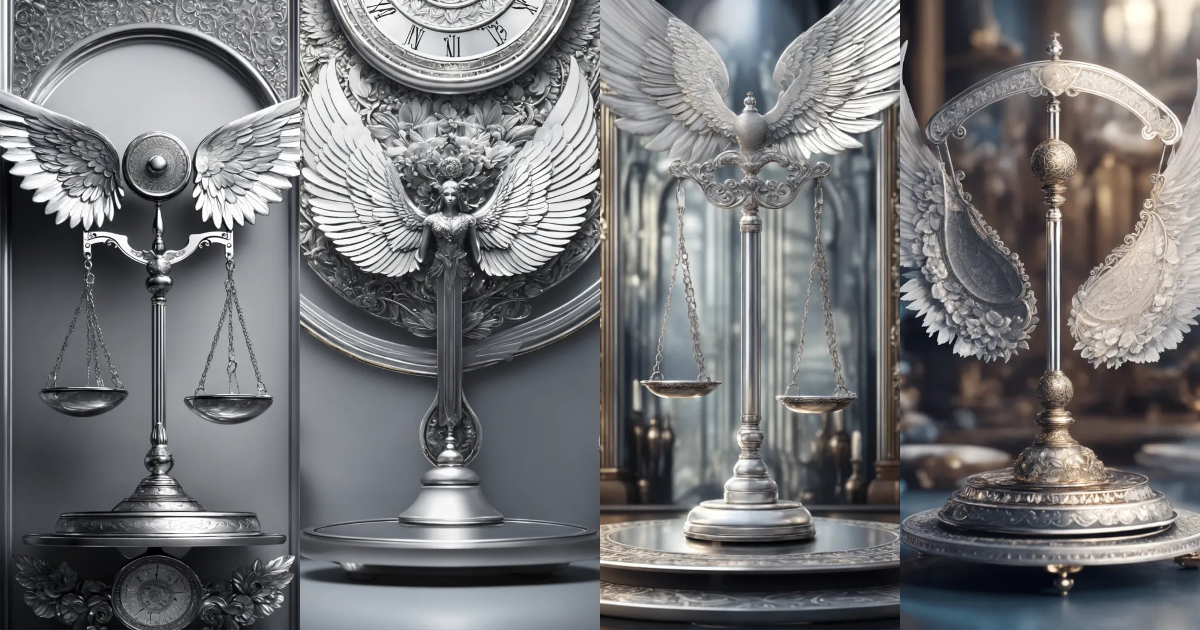 Lexica - Beautiful and perfect silver balance scale, detailed, digital ...