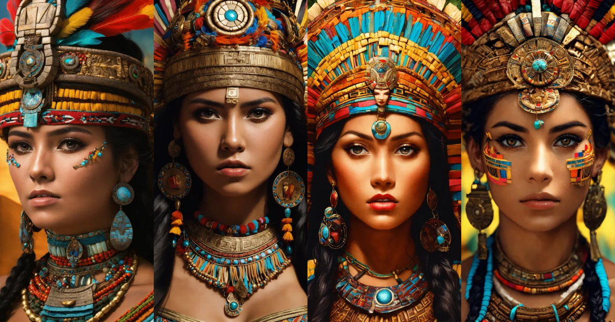 Lexica - Aztec princess, portrait, high detail, ultra-high resolution ...