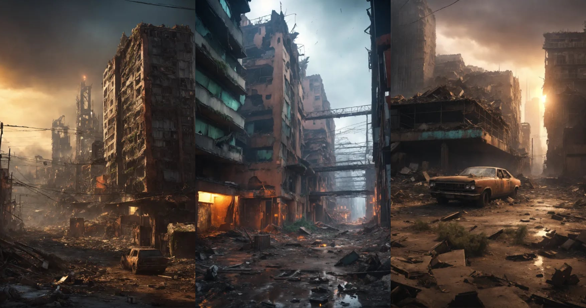 Lexica - Post apocalyptic futuristic city,shattered crystal spires ...