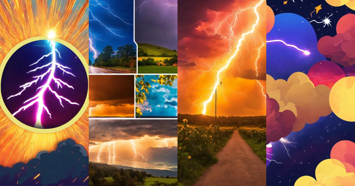 Lexica - Please generate a vibrant image in a collage design with a ...