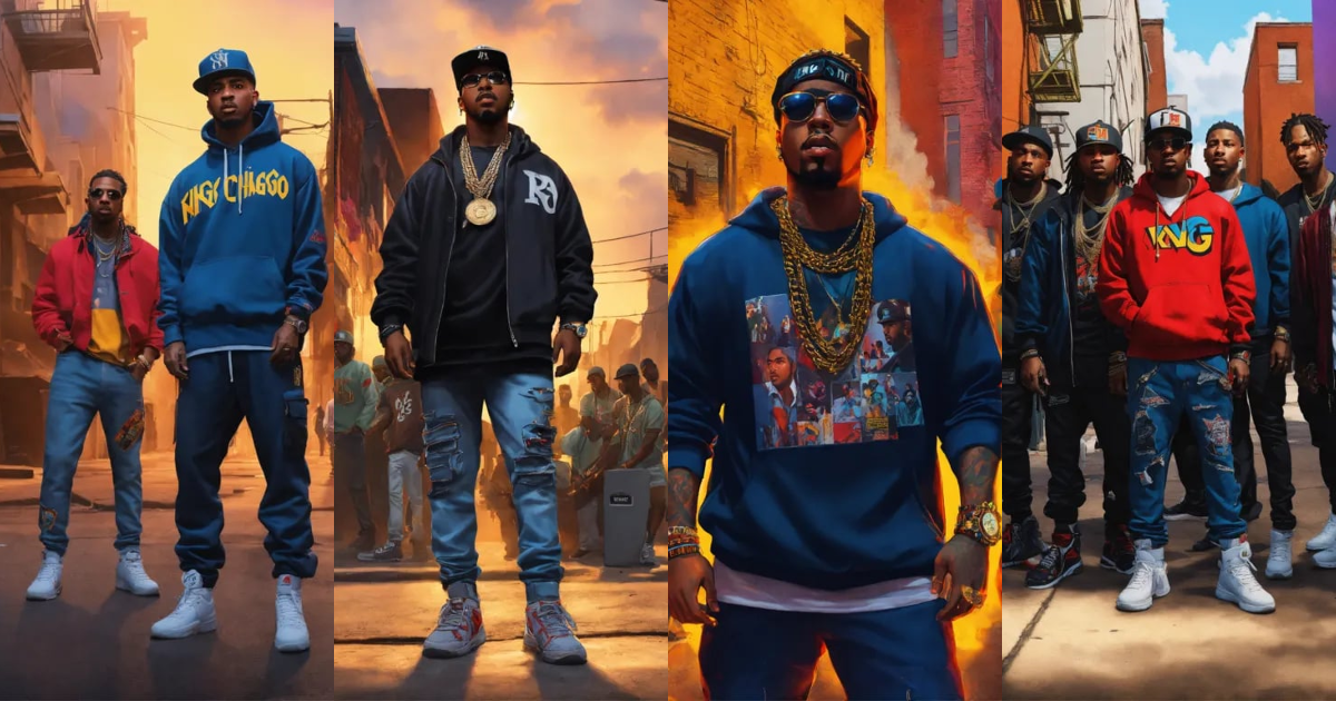 Lexica - Pop art, hyperrealist full body portrait of black rapper 