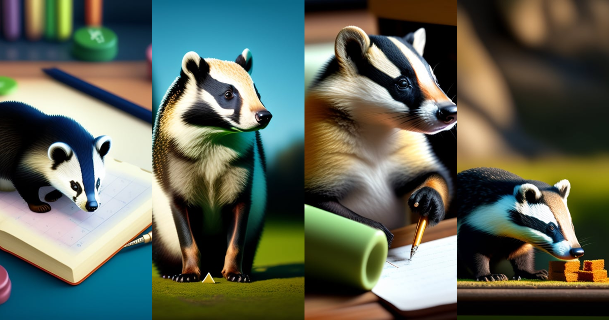 Lexica - Badger writing mathematics
