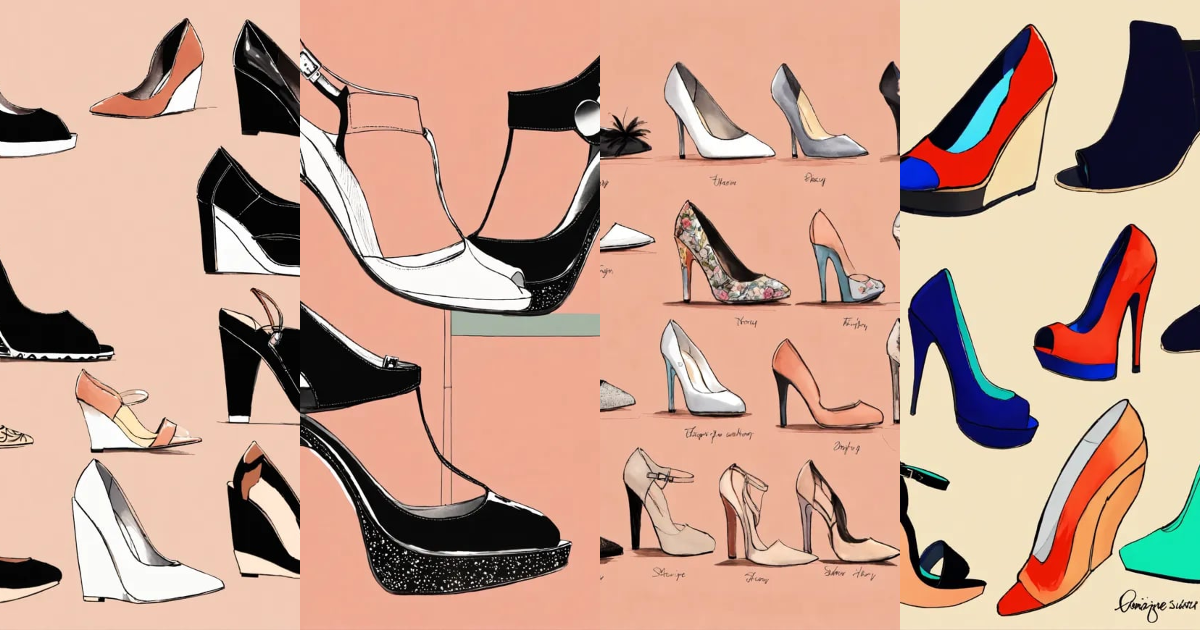 Lexica - Designing high heels, black, wedge, heels, high heels ...
