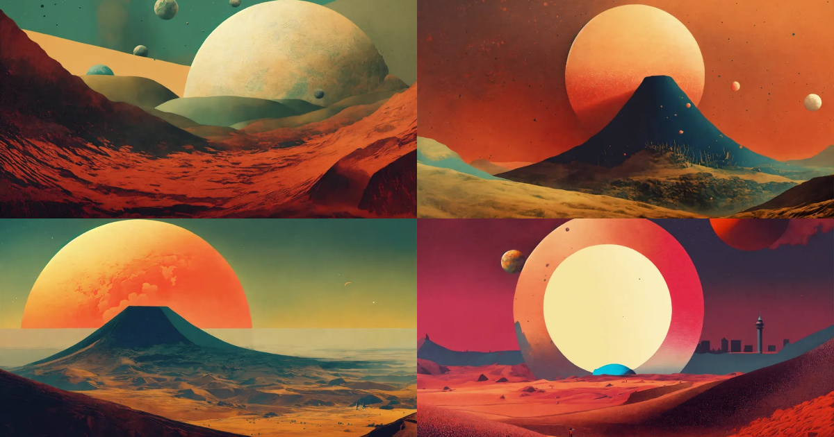 Lexica - Planet profile + Halftone pattern + editorial illustration of ...