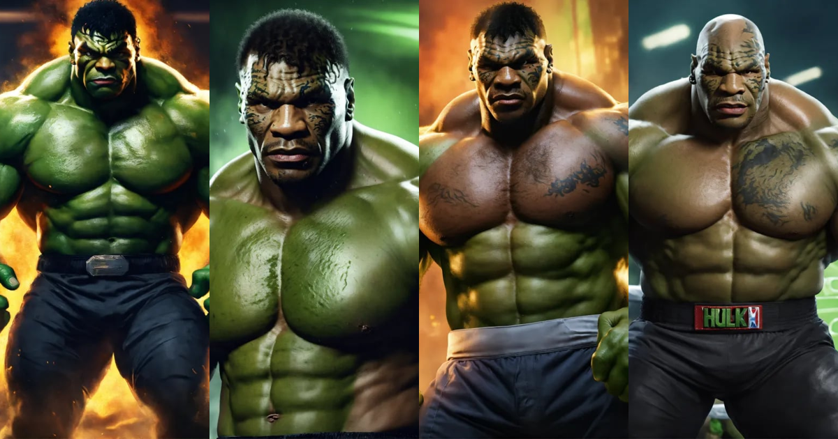 Lexica - Mike tyson hulk, 8k