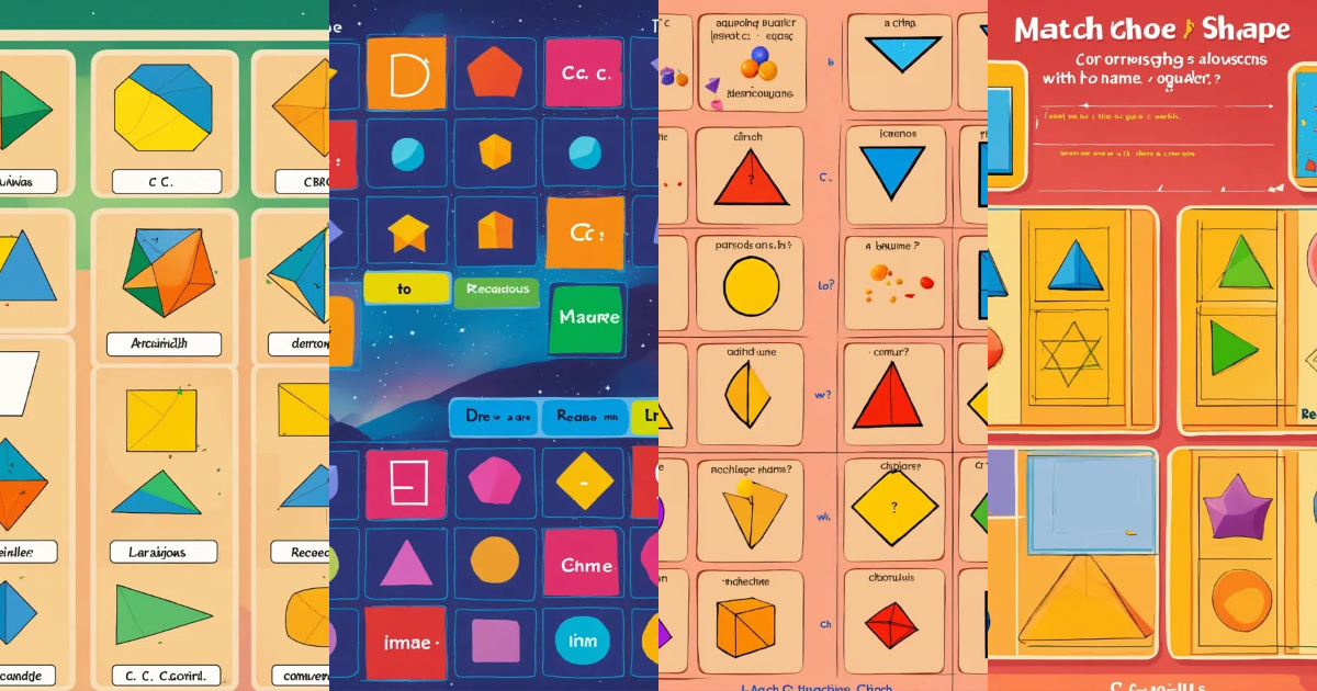 Lexica - Matching question. Match each shape with its corresponding ...
