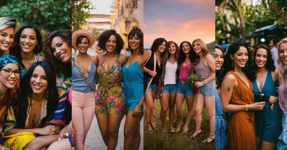 Lexica - Transgender women, happy, group shot, friends, group photo ...
