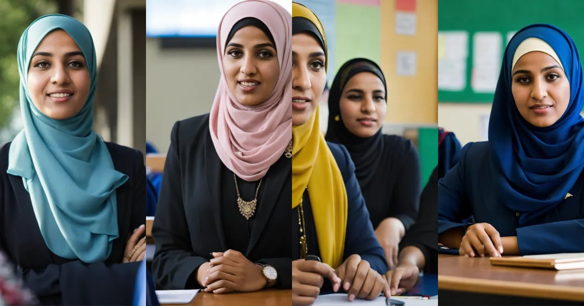 Lexica - A simple portrait of a professional looking Muslim female ...