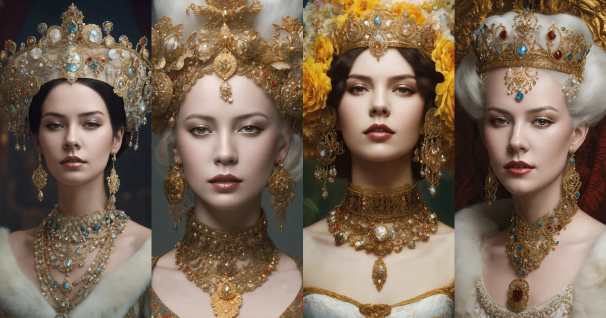 Lexica - Queen in reference style,White skin