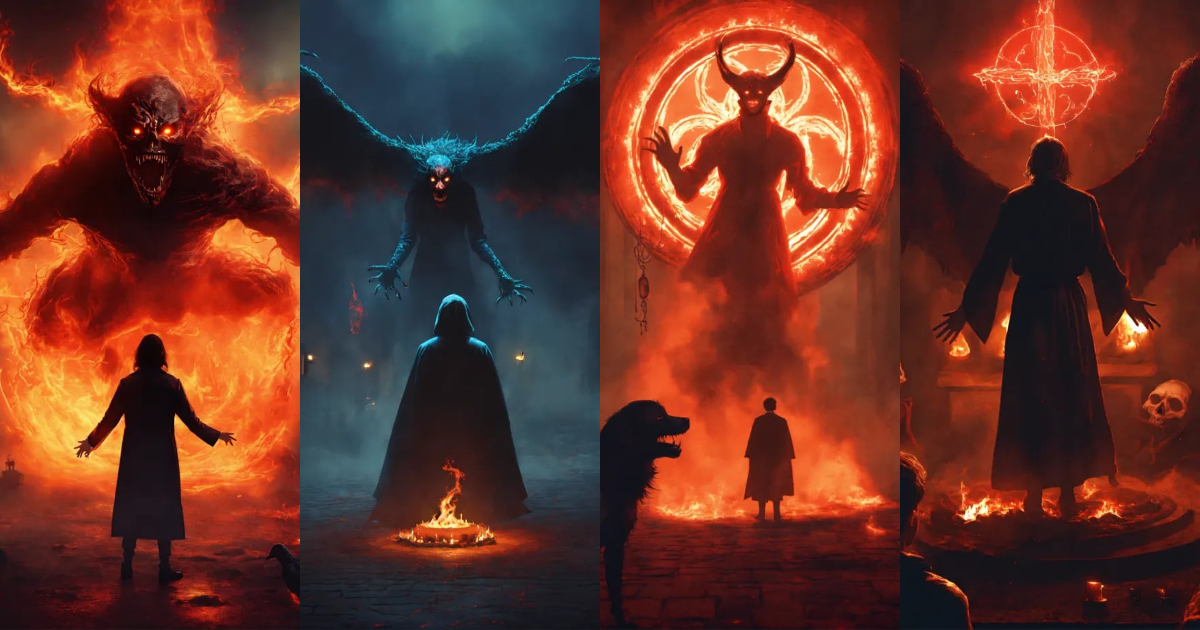 Lexica - A person summoning demonic entities to summon a hellish ...