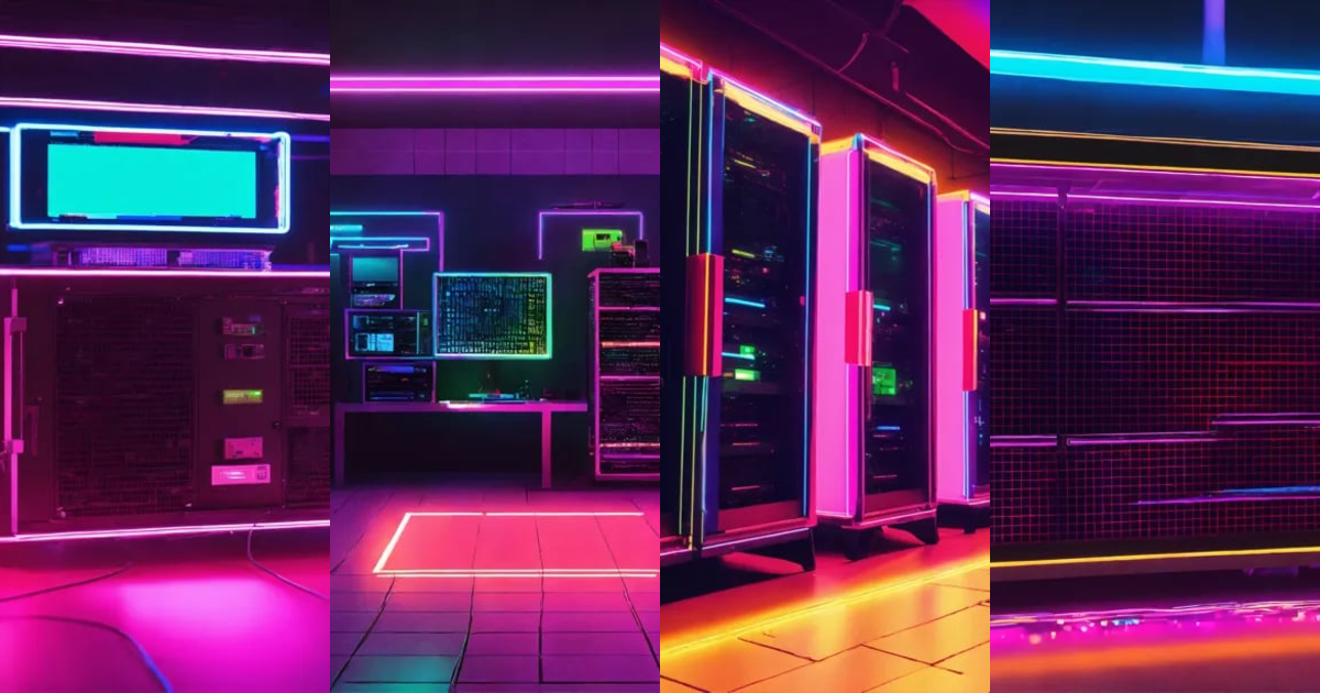 Lexica - Web server in a neon vibe