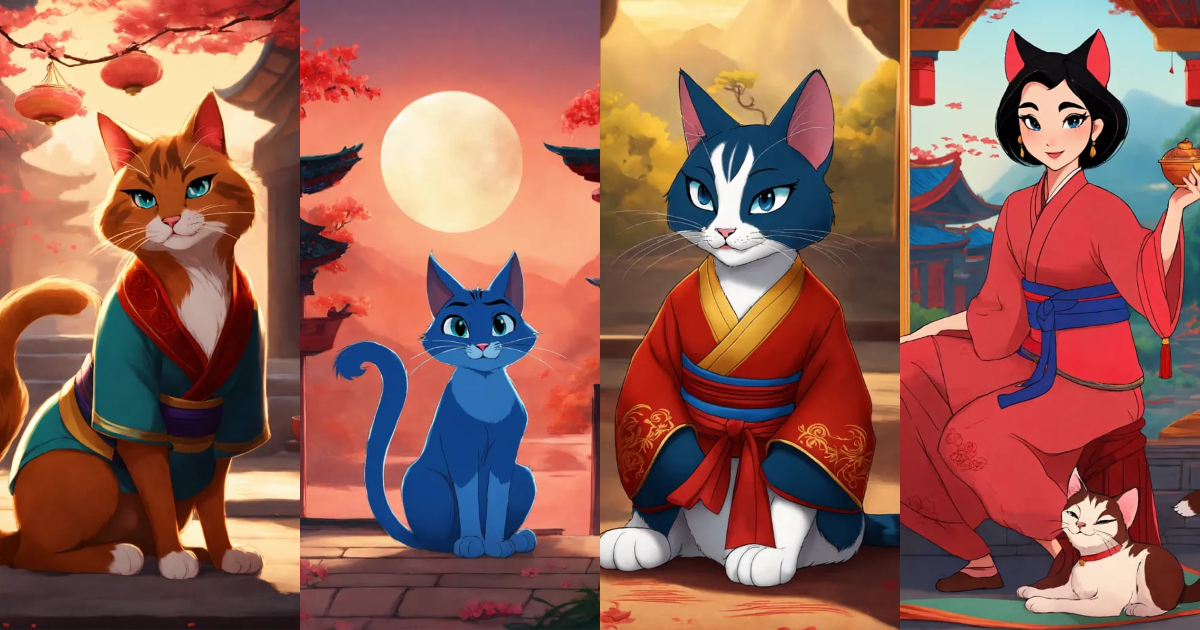 Lexica - Disney Mulan as a cat