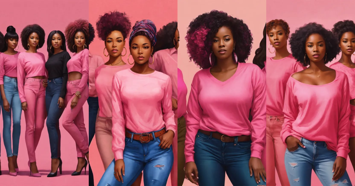 Lexica - Black woman with a diverse group of ladies, dressed in the ...