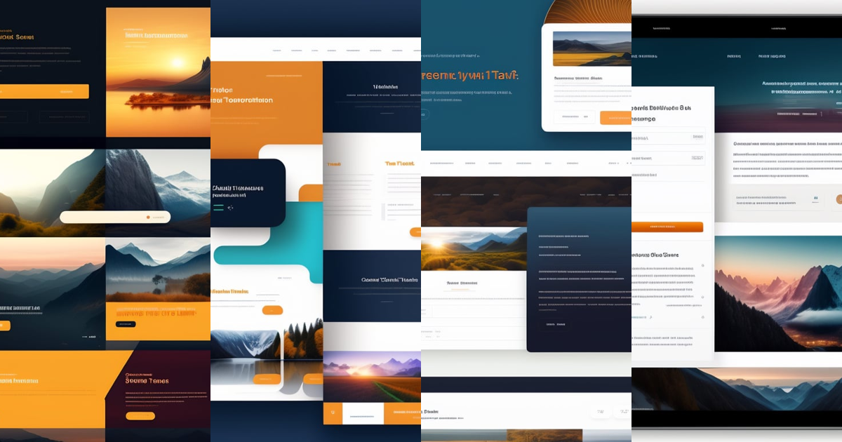 Lexica - "Generate an image of a modern web design featuring a tabbed ...