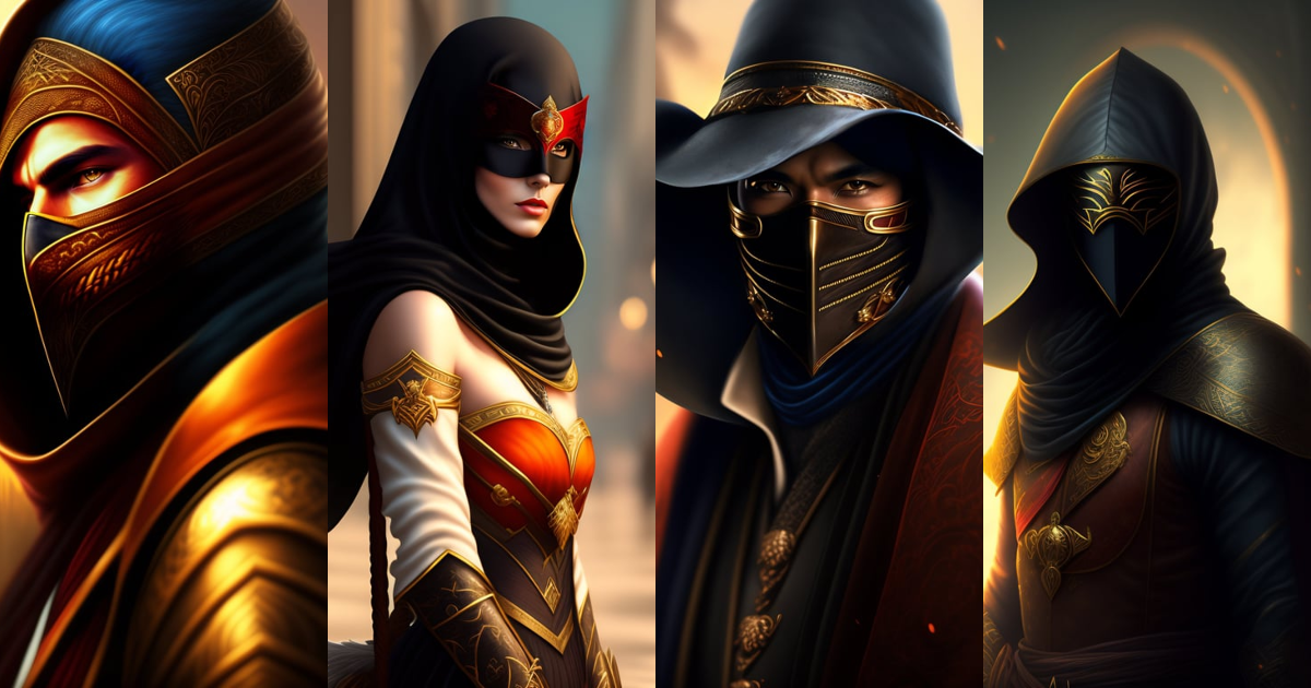 Lexica - Https://www.deviantart.com/bravenor88/art/Masked-Assassin-3 ...