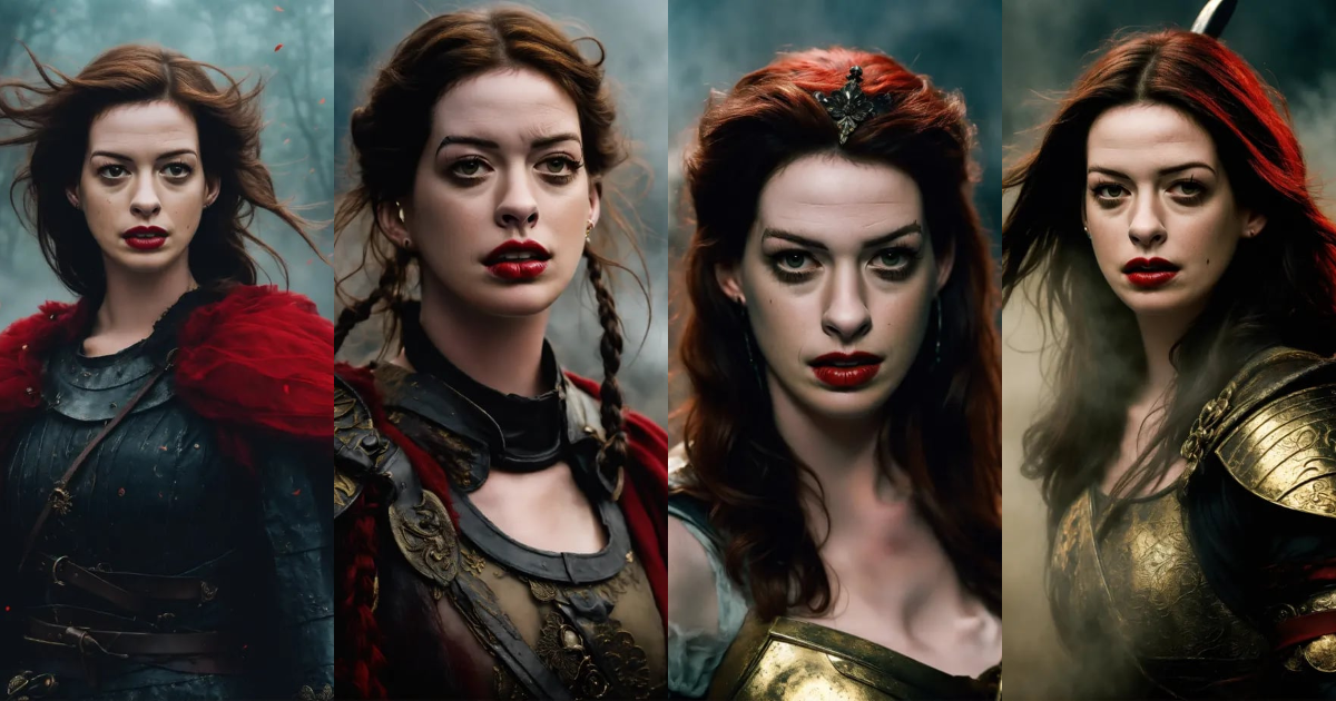 Lexica - A photo quality portrait of Anne Hathaway as a beautiful ...