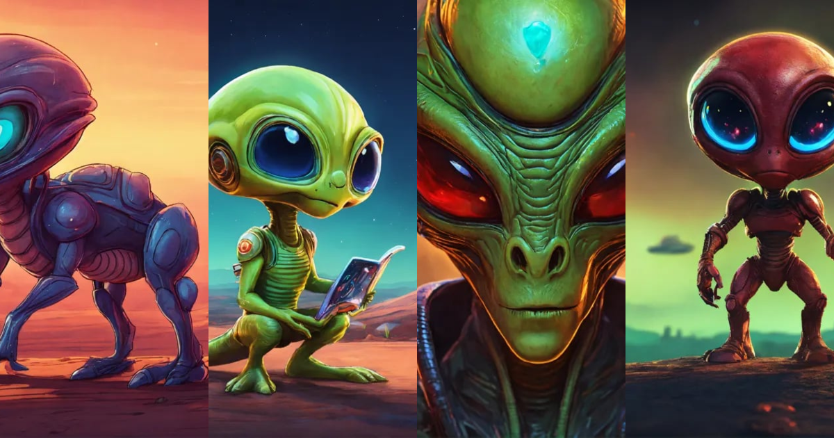 Lexica - Cartoon alien