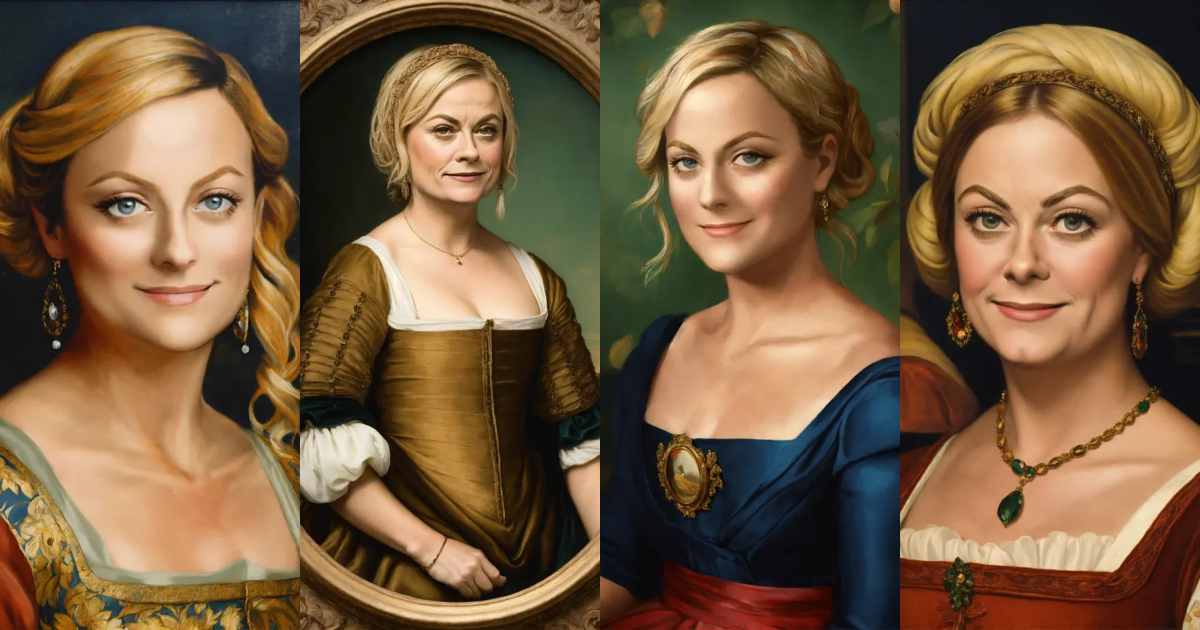 Lexica - Renaissance painting of Amy Poehler