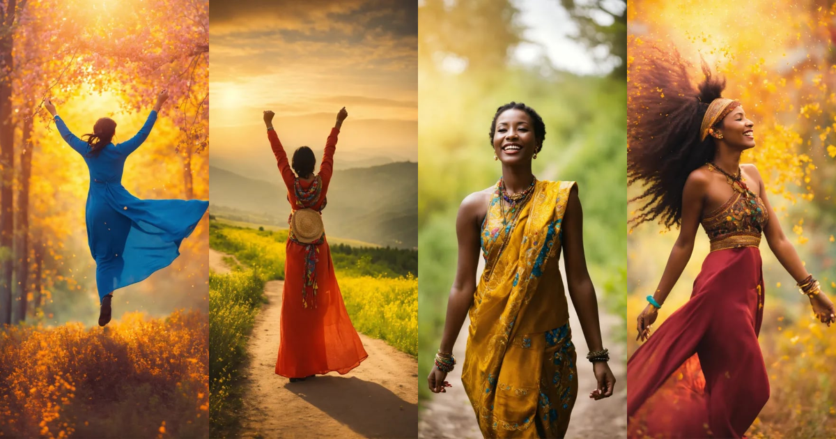 Lexica - Woman Celebrating the Healing Journey