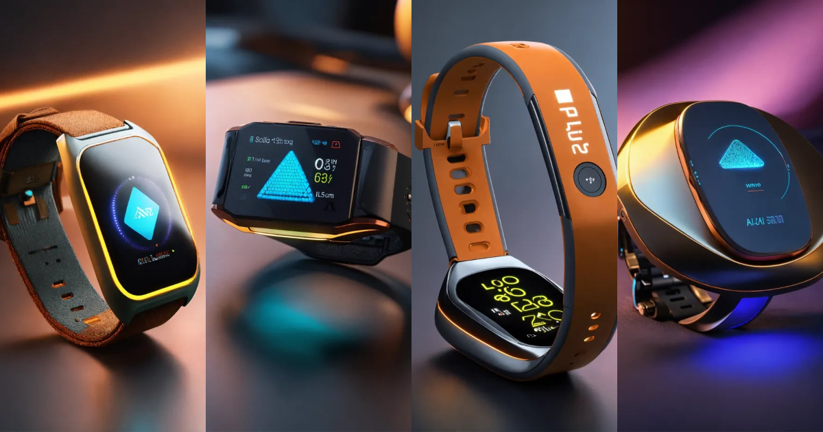 Lexica - Industrial design rendering of a flat solid triangle wearable ...