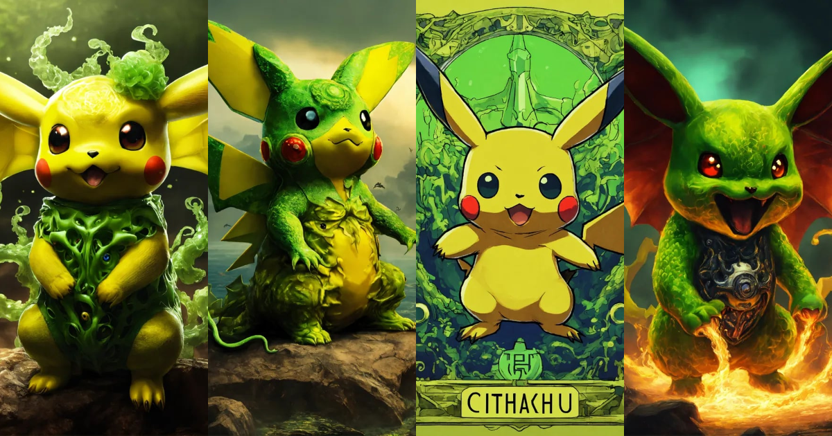 Lexica - Make me a pikachu fused with Cthulhu