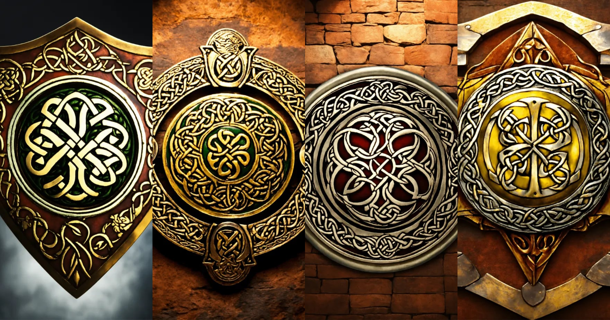 Lexica - Celtic crest metal sheild