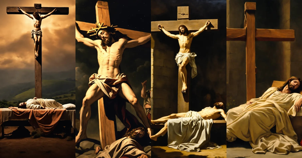 Lexica - Jesus christ falling asleep on the cross