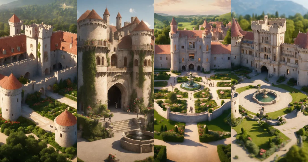 Lexica - Ultra realistic, photorealistic, bird's eye view of a medieval ...