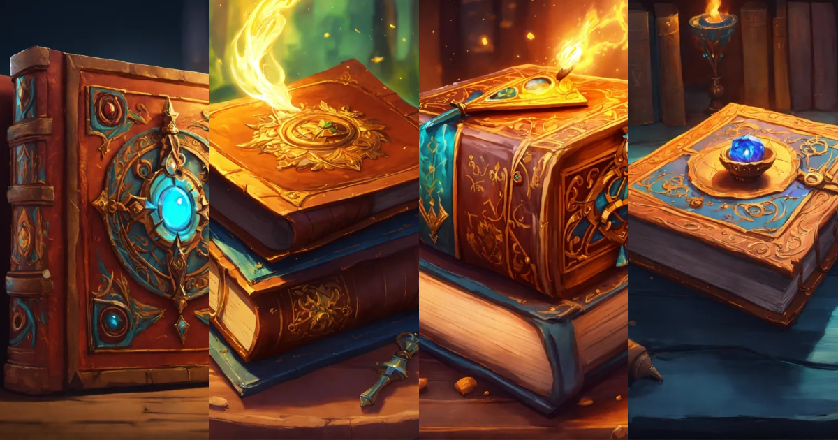 Lexica - Closed book of sorcery, isolate object, volumetric cartoon oil ...