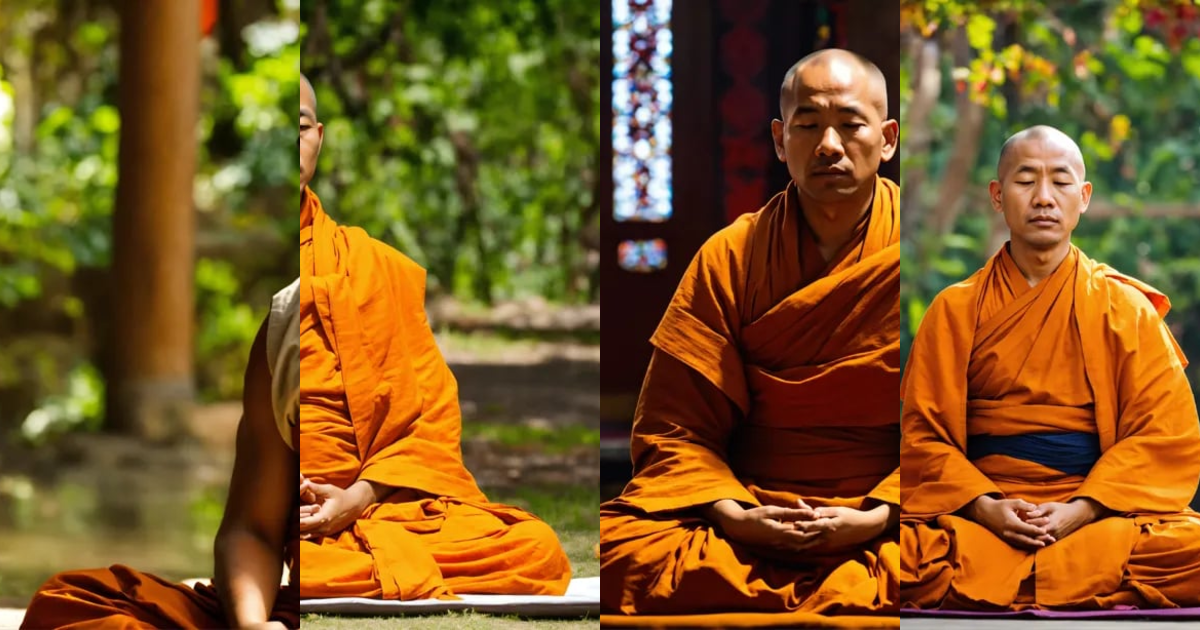 Lexica - Monk sitting in meditation