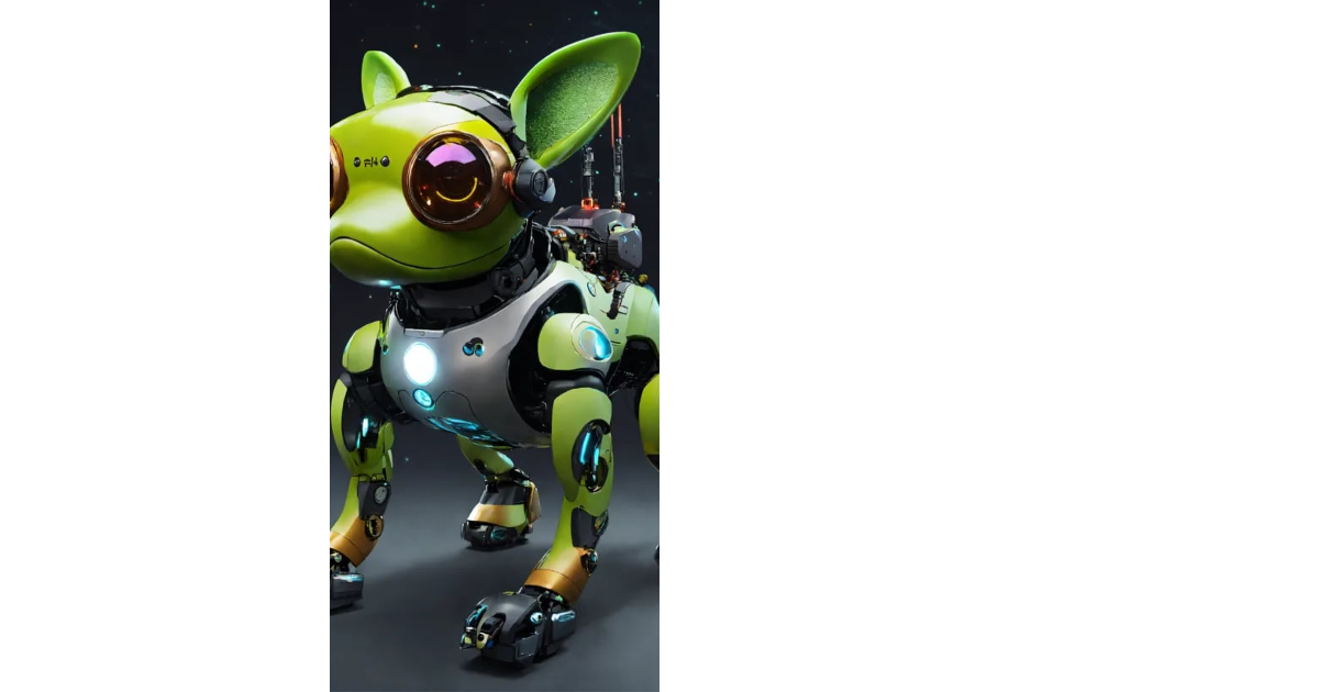 Lexica - Frog dog inu immaculate full body cyberpunk style robot with ...