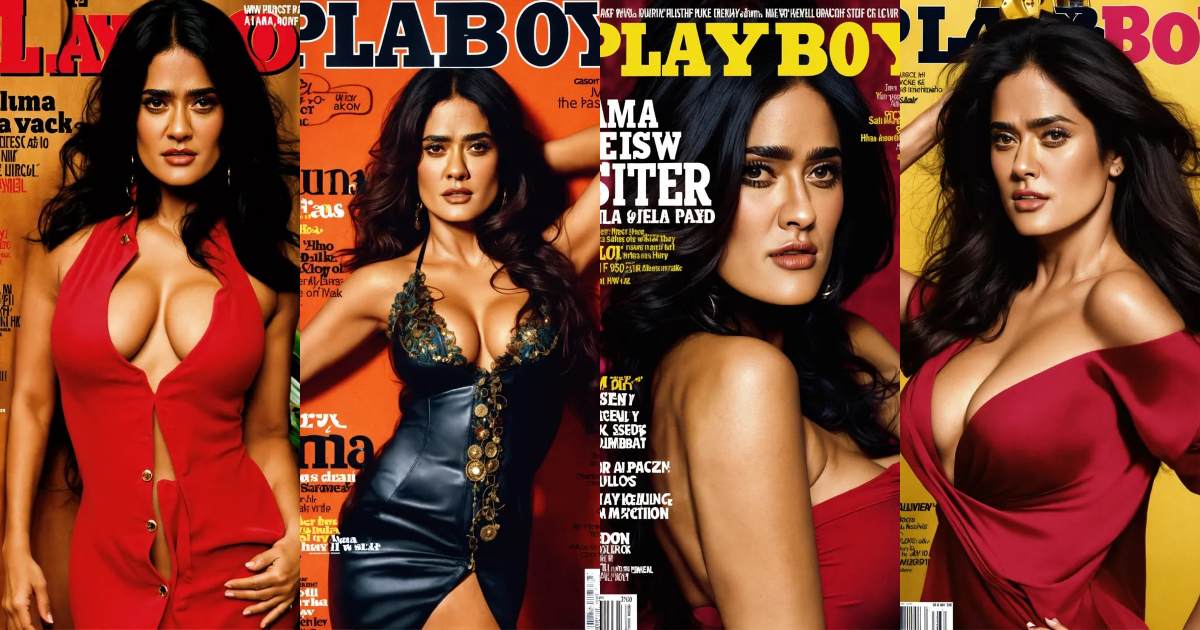 Lexica - Salma Hayek on the cover of playboy