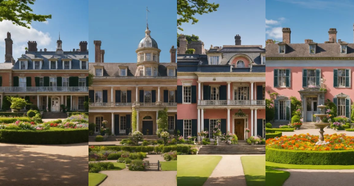 Lexica - A well-maintained, early 19th-century mansion with trimmed ...