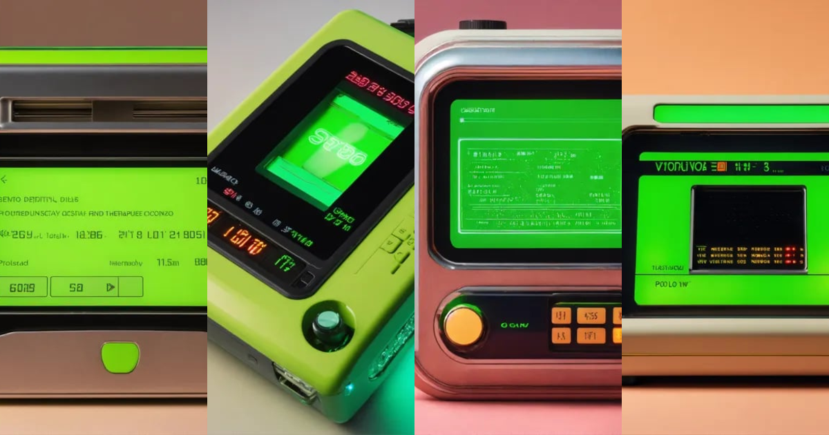 Lexica - Retro futuristic very simple small compact device that accepts ...