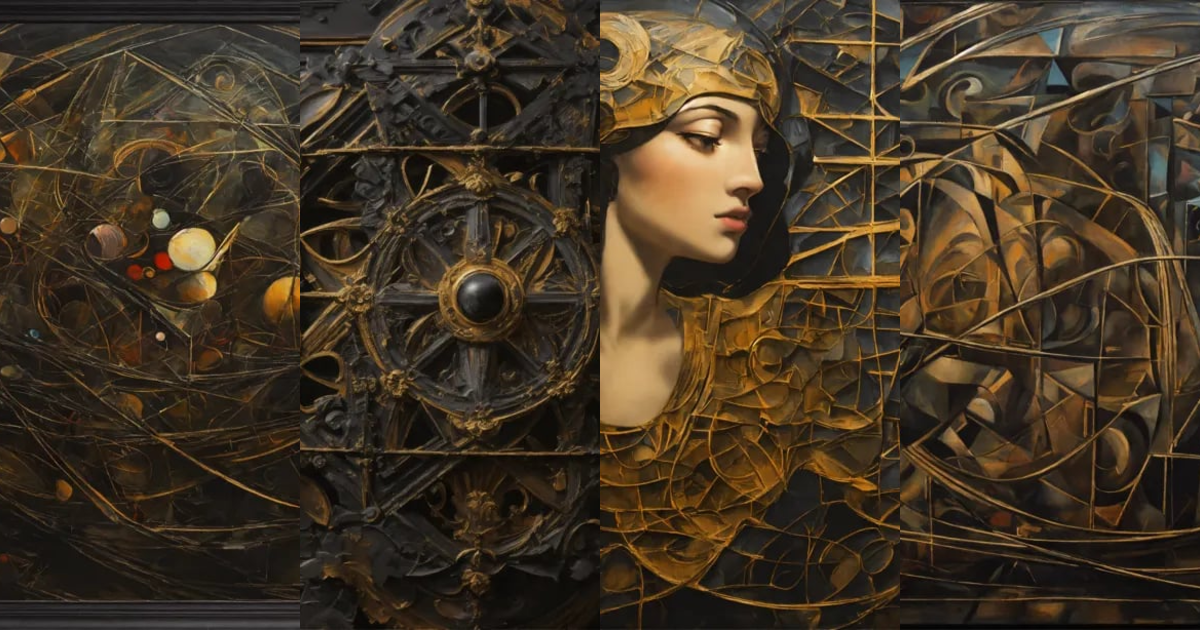 Lexica - Crazy geometric abstract expressionism, detailed painting1930s ...