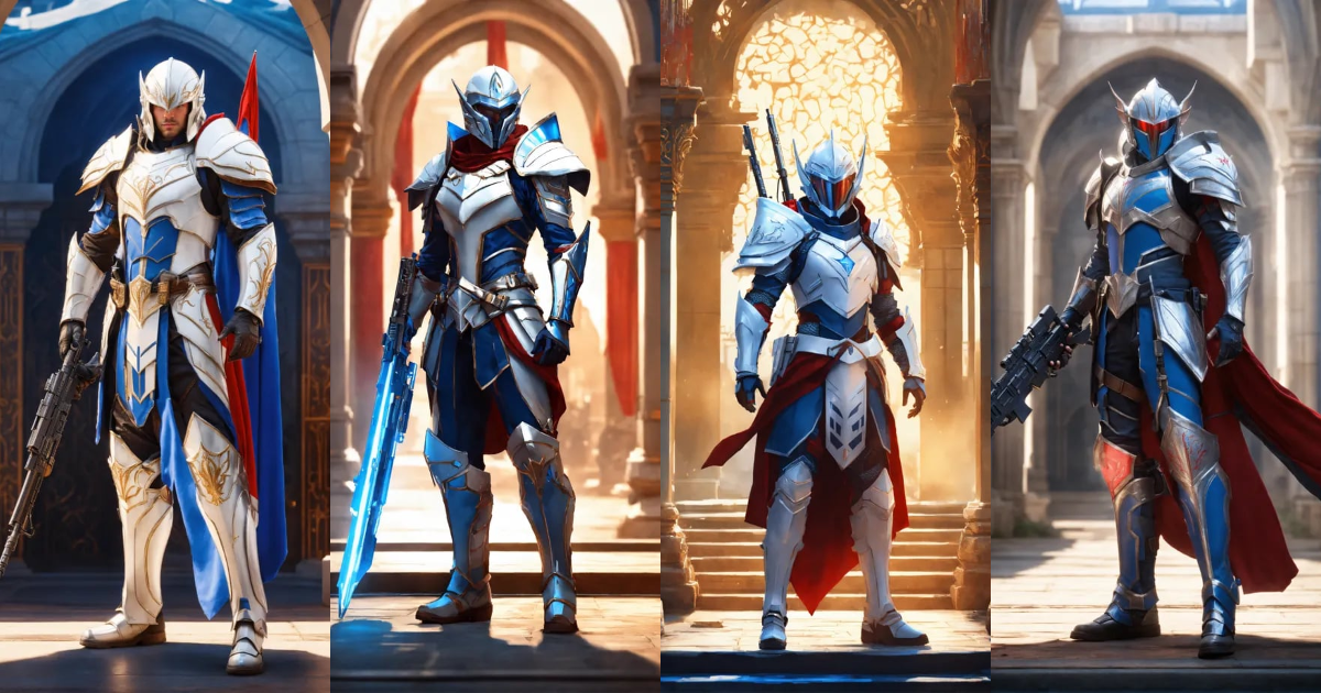Lexica - High elf sci fi soldier wearing sleek sci fi armor and helmet ...