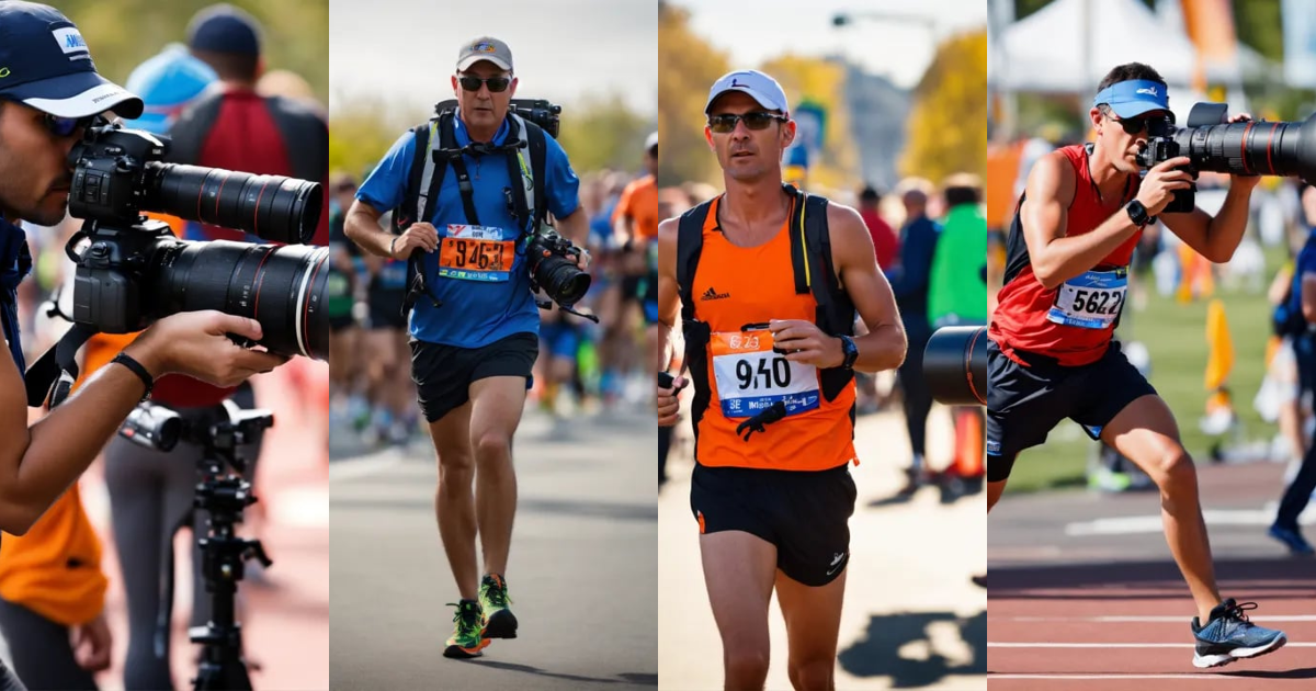 Lexica Photographer with a giant telephoto lens, disproportionate